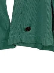 Vorschaubild 3 von Langarmshirt Damen Gr. 36/S Grün Baumwolle Rippstrick Knopfleiste