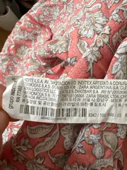 Vorschaubild 4 von Maxikleid Damen S/36 Rot Blumenmuster Langarm Viskose Boho