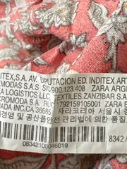 Vorschaubild 5 von Maxikleid Damen S/36 Rot Blumenmuster Langarm Viskose Boho