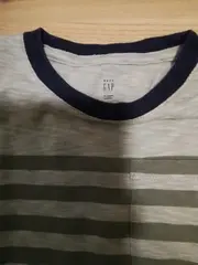 Vorschaubild 3 von Baby Kinder T-Shirt Gr. 104 4 Jahre Grau Gestreift Baumwolle