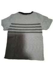 Vorschaubild 2 von Baby Kinder T-Shirt Gr. 104 4 Jahre Grau Gestreift Baumwolle