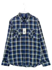 Vorschaubild 1 von Herren Karohemd Freizeithemd Slim Fit Blau Kariert Gr. L