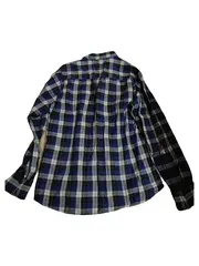 Vorschaubild 2 von Herren Karohemd Freizeithemd Slim Fit Blau Kariert Gr. L