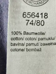 Vorschaubild 3 von TCM Mädchen Kleid Gr. 74/80 Blau Blumenmuster Baumwolle
