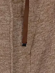 Vorschaubild 5 von Damen Wollmantel Kapuze Beige Meliert Gr. 38 M