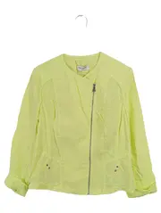 Vorschaubild 1 von Damen Leichte Jacke Gr. 40 Gelb Viskose Reißverschluss