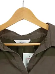 Vorschaubild 3 von Women Damen Bluse Langarm Kragen Faltenbesatz Oliv Gr. 40/L