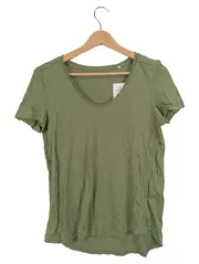Vorschaubild 1 von Damen T-Shirt Gr. S Oliv Baumwolle Basic Organic