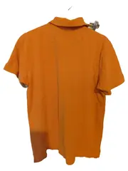 Vorschaubild 3 von Poloshirt Herren L Orange Kurzarm Baumwolle Casual Logo Print