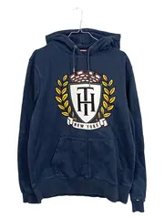 Vorschaubild 1 von Herren Kapuzenpullover Hoodie Logo Print Blau Gr. M