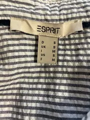 Vorschaubild 2 von Damen Hemdbluse Gr. 36/S Blau Weiß Gestreift Baumwolle