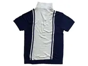 Vorschaubild 2 von Herren Polo Shirt Gr. M Strick Retro Vintage Look Blau Beige Casual