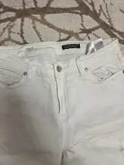 Vorschaubild 4 von Damen Jeans Slim Fit Weiß Baumwolle W29 L30 Destroyed