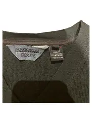 Vorschaubild 7 von Pullover Herren V-Ausschnitt Gr. M Oliv Wolle Strickpullover Logo