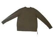 Vorschaubild 2 von Pullover Herren V-Ausschnitt Gr. M Oliv Wolle Strickpullover Logo