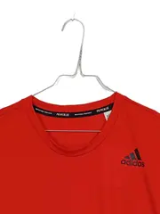 Vorschaubild 4 von Herren T-Shirt Primeblue Rot Gr. XL Sportshirt 3-Streifen