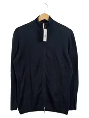 Vorschaubild 1 von Herren Strickjacke Gr. 46/S Schwarz Reißverschluss Stehkragen Casual
