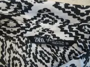 Vorschaubild 5 von Damen Bluse XS Ethno Muster Schwarz Weiß Langarm Bohemian Style