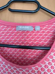 Vorschaubild 7 von Damen Shirt Langarm Strukturmuster Rot Gr. 42 XL Casual Oberteil