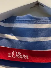 Vorschaubild 5 von Damen Bluse Kurzarm Gestreift Freizeit Blau Gr. 36 S