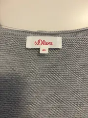 Vorschaubild 6 von Strickjacke Damen L/40 Grau Melange Casual Langarm Viskose