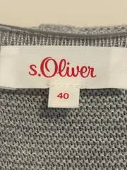 Vorschaubild 5 von Strickjacke Damen L/40 Grau Melange Casual Langarm Viskose