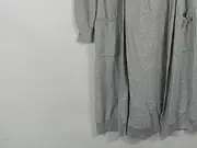 Vorschaubild 4 von Strickjacke Damen L/40 Grau Melange Casual Langarm Viskose