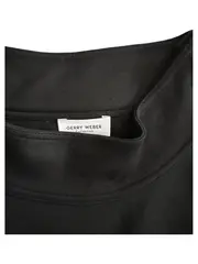 Vorschaubild 3 von Damen Langarmshirt Rollkragen Schwarz Gr. 46 Knopfdetail