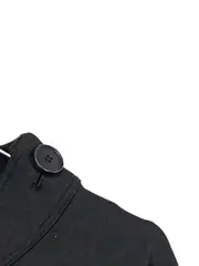 Vorschaubild 2 von Damen Langarmshirt Rollkragen Schwarz Gr. 46 Knopfdetail