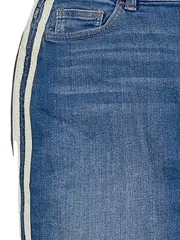 Vorschaubild 4 von Jeansrock Damen Gr. 34 Blau Seitenstreifen Denim