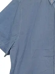 Vorschaubild 2 von Herren Kurzarmhemd Karo Blau Gr. S Regular Fit Baumwolle
