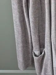 Vorschaubild 4 von EDC Strickjacke Damen Gr. 34 XS Grau Cardigan Basic V-Ausschnitt Knopfleiste