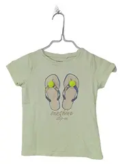 Vorschaubild 1 von Kinder T-Shirt Gr. 98 Baumwolle Kurzarm Tiermotiv Applikation Grün