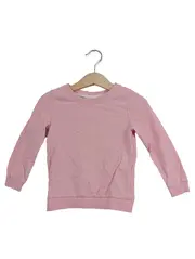 Vorschaubild 1 von Sweatshirt Kinder Mädchen Rosa Gr. 86 Baumwolle Langarm Rippstrick
