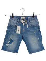 Vorschaubild 1 von Jeans Shorts Jungen Gr. 140 Blau Destroyed Look Baumwolle