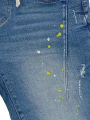 Vorschaubild 3 von Jeans Shorts Jungen Gr. 140 Blau Destroyed Look Baumwolle