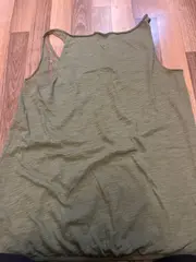 Vorschaubild 3 von Damen Top Gr. L Oliv Baumwolle Perlen Freizeit Tank Top