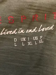 Vorschaubild 5 von Damen Top Gr. L Oliv Baumwolle Perlen Freizeit Tank Top