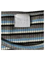 Vorschaubild 5 von Langarmshirt Damen Gestreift Glitzer Rüschen Rippstrick Gr. 38 M