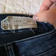 Vorschaubild 3 von Skinny Jeans Damen Blau W28 L30 Stretch Reißverschluss Details Baumwolle