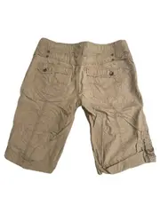 Vorschaubild 5 von Cargo Bermuda Shorts Damen Beige Baumwolle Gr. W26 34 XS L21