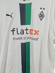 Vorschaubild 2 von Borussia Mönchengladbach Heimtrikot 2022/23 Herren XXL Streifen Weiß