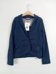 Vorschaubild 2 von Kinder Blazer Gr. 128 Blau Casual Baumwolle Modal