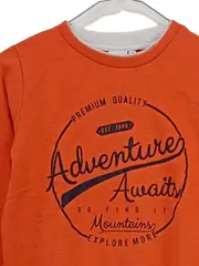 Vorschaubild 3 von Kinder Pullover Sweatshirt Gr. 122/128 Orange Adventure Awaits Baumwolle
