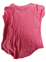 Vorschaubild 2 von Damen T-Shirt Kurzarm Viskose Uni Rosa Gr. 36 S