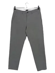 Vorschaubild 1 von Anzughose Herren Regular Fit Meliert Grau Wolle Business Gr. 46/S