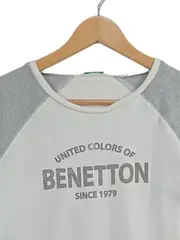 Vorschaubild 2 von Kinder Langarmshirt Gr. 170 Weiß Grau Casual