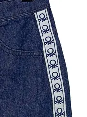 Vorschaubild 2 von Benetton Jeansrock Mädchen Blau Gr. 146 Baumwolle Minirock Logo Freizeit