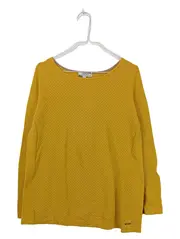 Vorschaubild 1 von Damen Pullover Baumwolle Struktur L Langarm Casual Herbst Winter Gelb