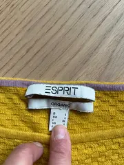 Vorschaubild 4 von Damen Pullover Baumwolle Struktur L Langarm Casual Herbst Winter Gelb